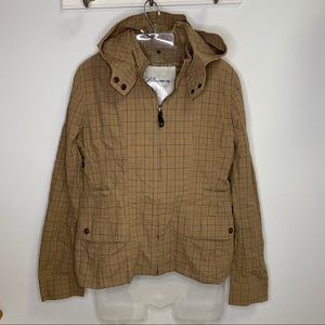 Bluenotes Plaid Utility Jacket Sz L zip up